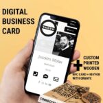 Digittal Business Card with wooden NFC tags